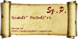 Szabó Pelbárt névjegykártya